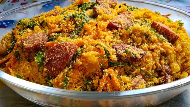 Farofa com Bacon e Cenoura