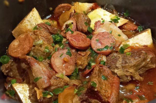 Costela com Linguiça na Panela de Pressão