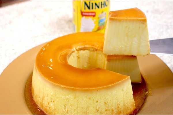 Receita de Pudim de Leite em Pó com Leite Condensado