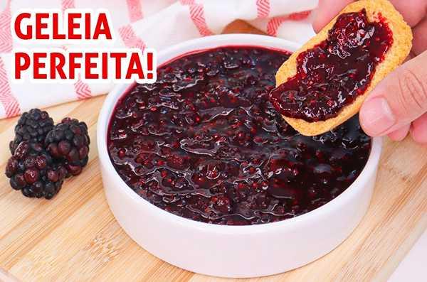 Receita de Geleia de Amora Simples