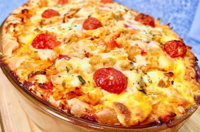 Torta de Frango de Liquidificador SEM GLÚTEN 