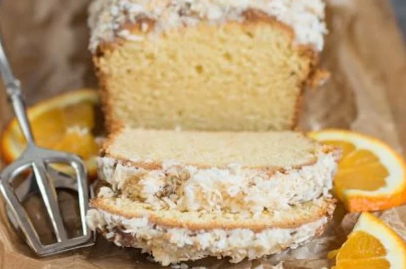 Bolo de Coco com Laranja Fofinho